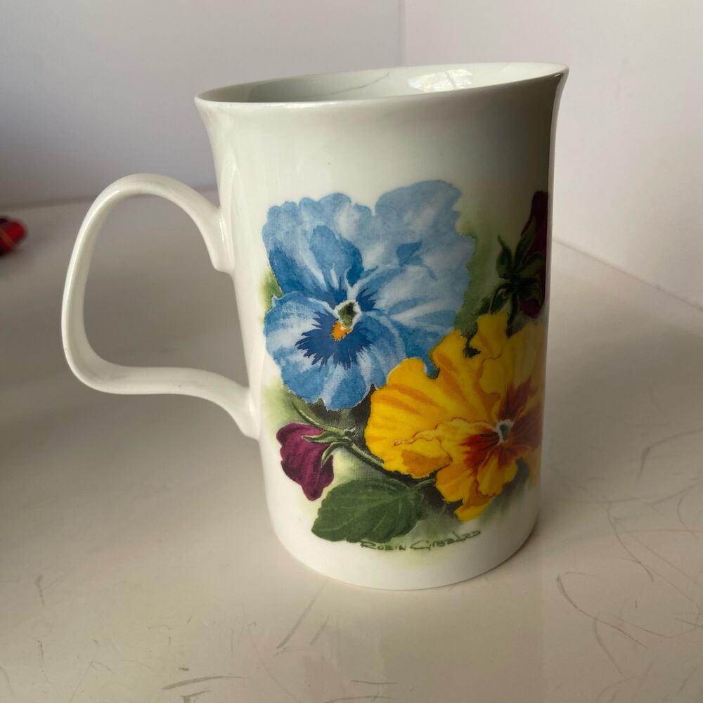 Spring Flowers Roy Kirkham Cup Mug 4" Rare Hard to Find